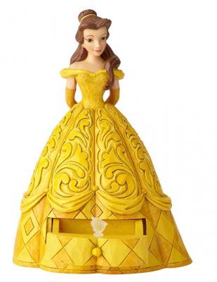 Belle figurine with hidden compartment and Chip charm (Jim Shore Disney Traditions)