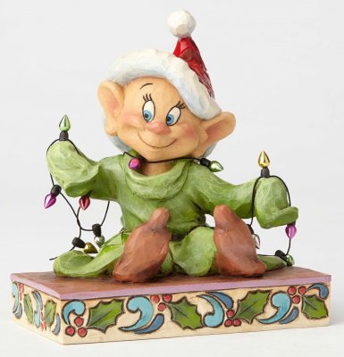 'Light Up The Holidays' - Dopey figurine (Jim Shore Disney Traditions)