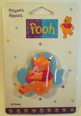 Pooh & Piglet resin magnet