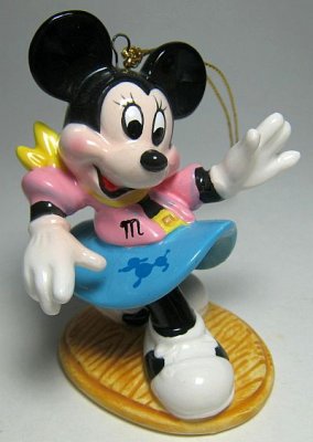 Minnie Mouse doing the twist ornament