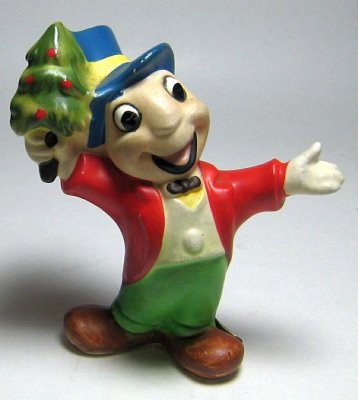 Jiminy Cricket Christmas figurine (1950s)