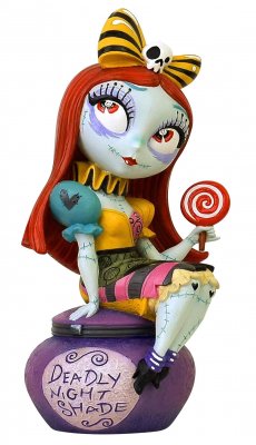 Sally sitting on jar of Deadly Nightshade Disney figurine (Miss Mindy)