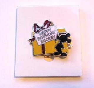 Mickey Mouse 'Happy Birthday Mickey' present Disney pin