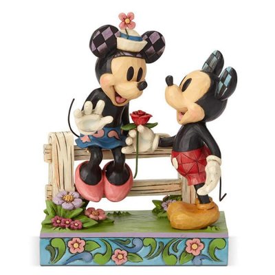 'Blossoming Romance' - Minnie and Mickey Mouse figurine (Jim Shore Disney Traditions)