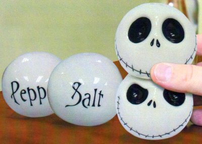 Jack Skellington salt and pepper shaker set (2010)