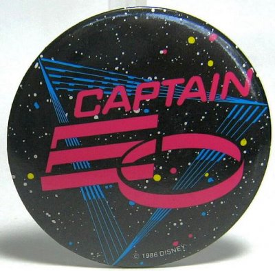 Captain EO button (pink logo)