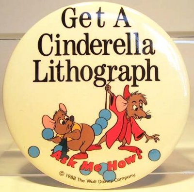 Get a Cinderella Lithograph button