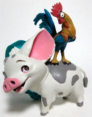 Pua, the pig and Hei-Hei, the chicken Disney ornament