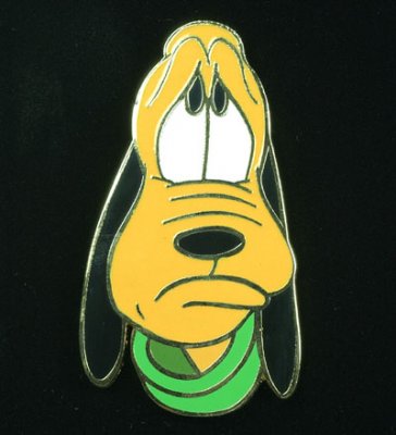 Sad Pluto pin