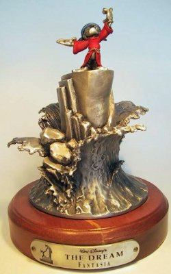 'The Dream' pewter scene from Disney's 'Fantasia' featuring Mickey Mouse as the Sorcerer's Apprentice