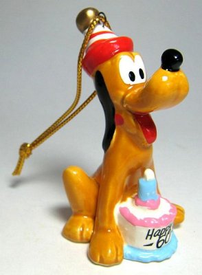 Pluto 60th birthday cake ornament