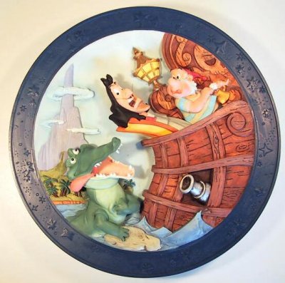 It's the croc. Tic-toc-tic-toc. decorative plate from Disney's 'Peter Pan'