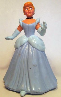 Cinderella in blue ball gown Disney PVC figure