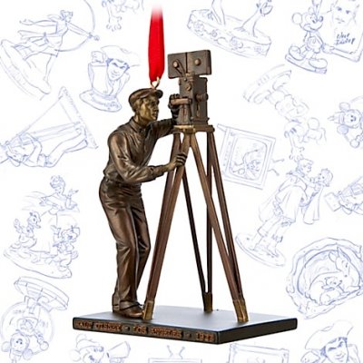 Walt Disney with movie camera sketchbook Disney ornament (limited edition)(2014)