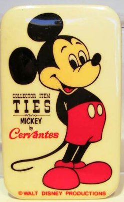 Collector item ties Mickey by Cervantes button