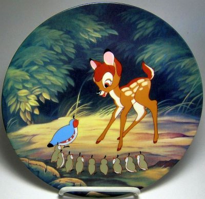 Bambi's morning greetings decorative plate