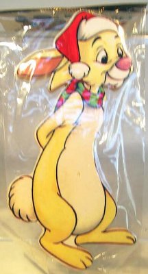 Rabbit wooden ornament