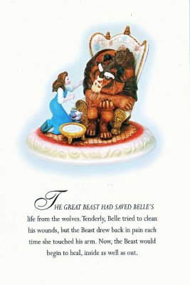 Tenderly, Belle Heals The Beast Story-time postcard