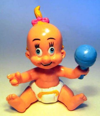 Baby Herman with rattle Disney PVC figure