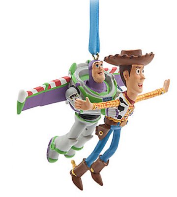 Buzz Lightyear and Woody Disney Store 30th sketchbook ornament set (2017) (Pixar)