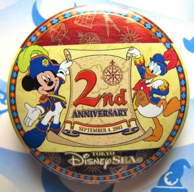 Tokyo Disney Sea 2nd anniversary button