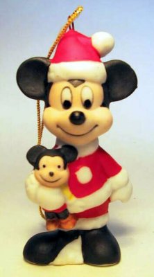 Mickey Mouse with Mickey teddy bear Disney ornament