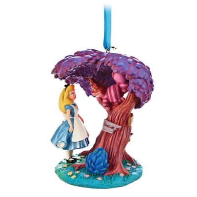 Disney Alice in Wonderland Cheshire Cat 3" Figure Toy Christmas Holiday Ornament