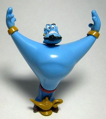 Genie with moveable head Disney PVC figure