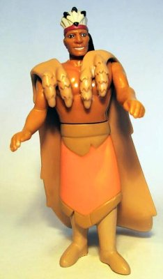 1995 Disney's Pocahontas Burger King Toy Chief Powhatan 