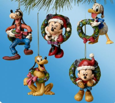 Set Of Fab Five Ornaments Jim Shore Disney Traditions From Our