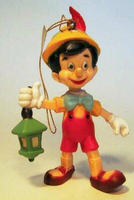 Pinocchio with lantern ornament