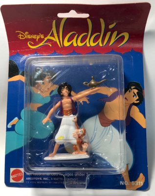Aladdin with Abu and Magic Lamp PVC Disney figurine (Mattel)