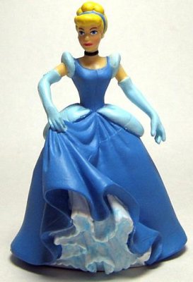 Cinderella in blue dress Disney PVC figure (2007)