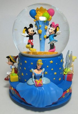 Walt Disney's 100 birthday musical waterglobe
