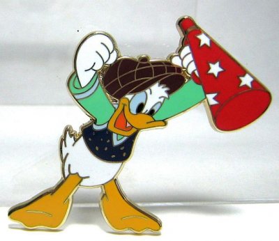 Donald Duck as irate Hollywood movie director Disney pin