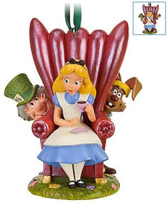 Alice & Mad Hatter & March Hare ornament (2010)