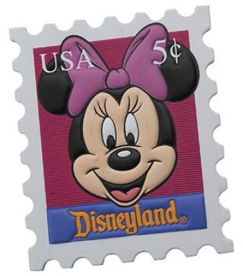 Minnie Mouse postage stamp magnet