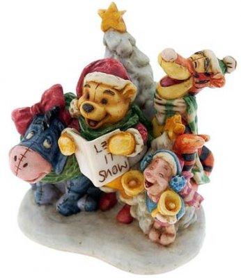 Pooh and friends caroling box