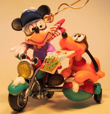 Motorcycle Mickey ornament