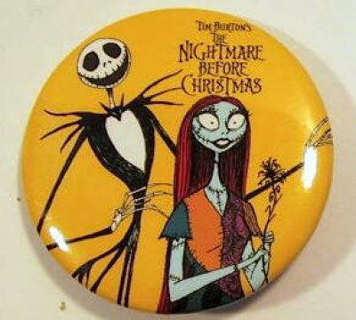 Jack Skellington & Sally button