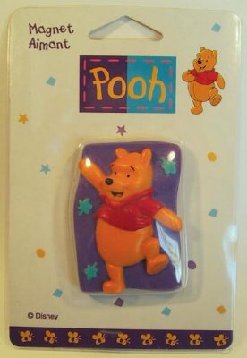 Winnie the Pooh dancing resin magnet