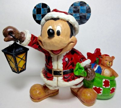 Disney Enesco Showcase Figur Statement Santa Mickey Mouse Weihnachtsmann 6003771 