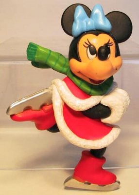 Minnie Mouse ice skating ornament (Grolier) (no box)