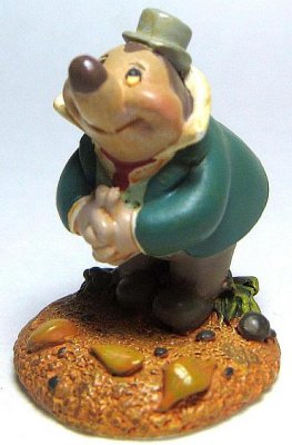 Mole miniature pewter figure