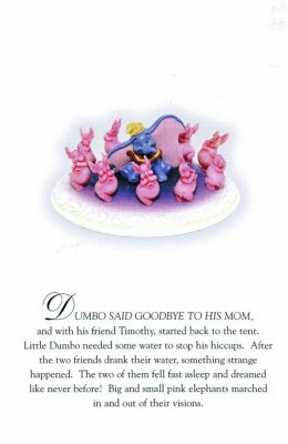 Pink Elephants on Parade Story-time Disney postcard