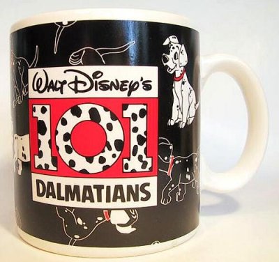 101 Dalmatians logo Disney coffee mug