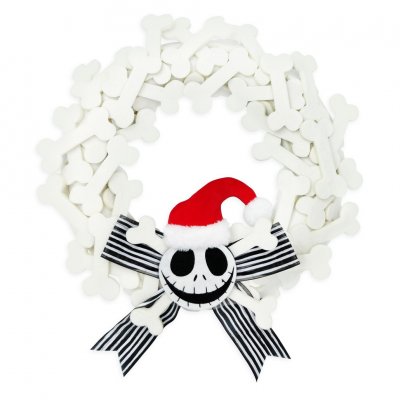 Jack Skellington bones Disney holiday wreath
