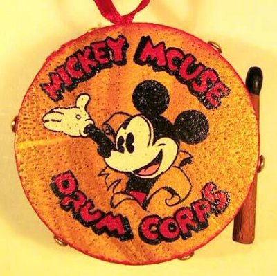 Mickey Mouse drum corps ornament