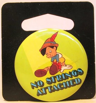 No strings attached! button (green background)