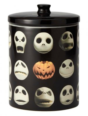 Jack Skellington heads cookie jar / canister (Nightmare Before Christmas)